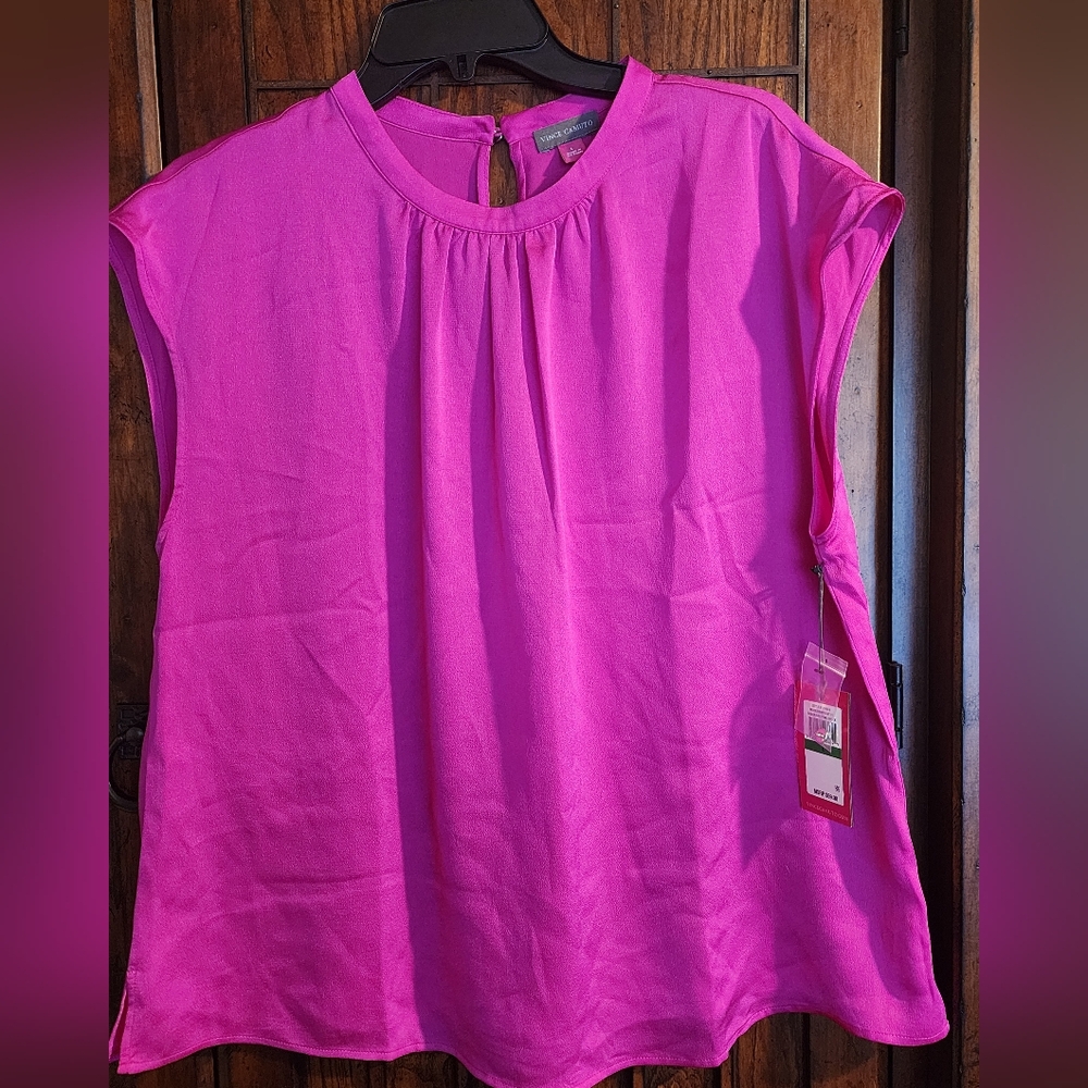 Vince Camuto Womens Sleeveless Blouse. Size L
